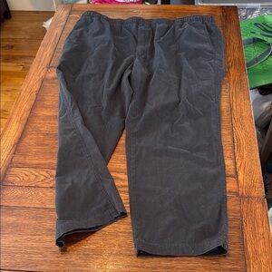 Orvis Black stretch waist drawstring utility Pants size 44